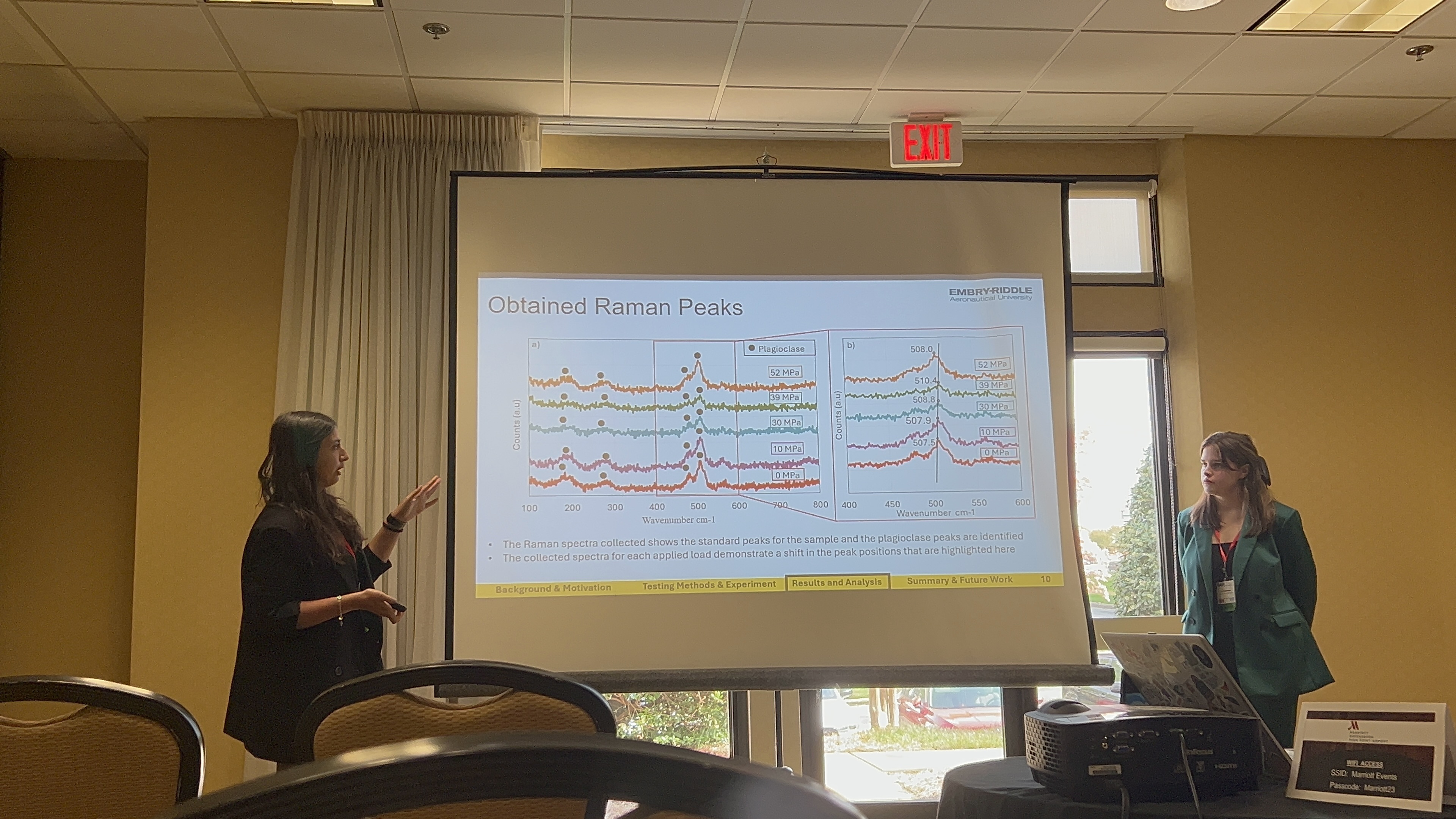 Two undergraduates attend the 2025 AIAA Region II Student Conference